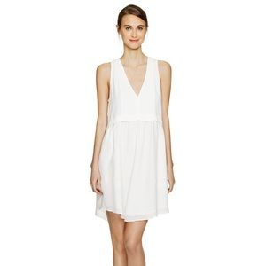 Wilfred by Aritzia V Neck Vignette White Dress